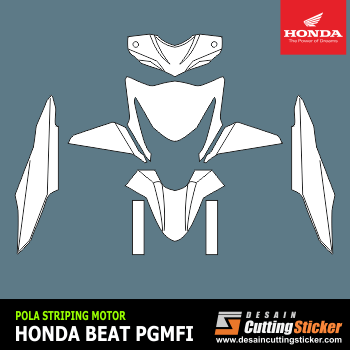 Pola Mal Striping Honda Beat Pgmfi 15 000 Desain Cutting Sticker
